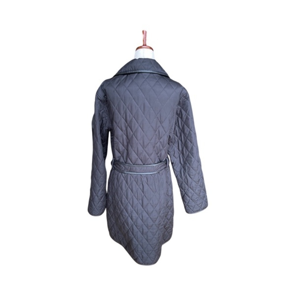 Burberry Quilted Double Breasted Trench Coat Size Large - Picture 3 of 9